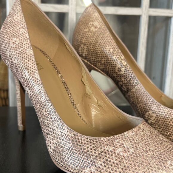 Michael Michael Kors Size 8 Snake print Heels Pointy heels NWOT - Picture 4 of 6